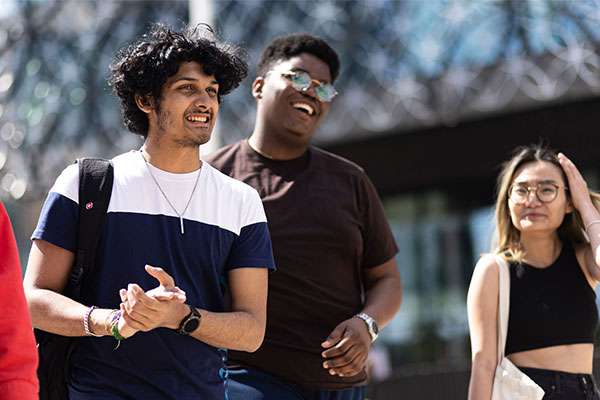 Students socialising in Birmingham